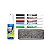 EXPO Low-Odor Dry Erase Set, Fine Point, Assorted Colors, 7-Piece with Cleaner