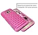 Galaxy S7 Case, Style4U Studded Rhinestone Crystal Bling Hybrid Armor Case Cover for Samsung Galaxy S7 with 1 Style4U Stylus [Hot Pink/Hot Pink]