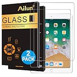 Ailun New iPad 9.7" (2018 & 2017) / iPad Pro 9.7 / iPad Air 2 / iPad Air Screen Protector, 2Pack Tempered Glass 9H Hardness, Apple Pencil Compatible, Case Friendly