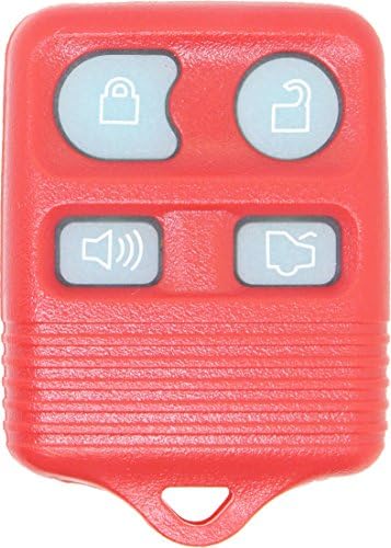 ReplaceMyRemote Glow in the Dark Keyless Entry Remote Control Car Key Fob Clicker Transmitter Replacement for 8S4Z-15K601-AA (Red-Glow)