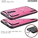 COVRWARE [Aegis Series] case Compatible with ZTE ZMAX PRO/ZTE Carry, with Built-in [Screen Protector] Heavy Duty Full-Body Rugged Holster Armor Case [Belt Swivel Clip][Kickstand], Pink
