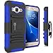 Galaxy J2 Holster Case (2016), CoverON [Explorer Series] Holster Hybrid Armor Belt Clip Hard Phone Cover For Samsung Galaxy J2 (2016) Holster Case - Blue / Black