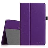 [CORNER PROTECTION] Fintie Samsung Galaxy Tab Pro 8.4 Folio Case - Slim Fit Leather Cover for TabPro 8.4-inch Tablet with Auto Sleep/Wake Feature, Purple