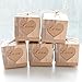 Awtlife 50pcs Candy Boxes Love Rustic Kraft With Vintage Twine for Wedding Party Birthday Baby Shower Decoration
