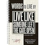 Words to Live By Primitives by Kathy 2017 Softcover Engagement Planner Calendar
