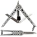 Masonic Folding Pocket Knife - Square & Compass Shape Unique Freemason