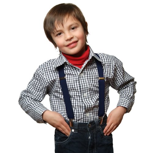 Child Suspenders Elastic Solid Color Adjustable (Available in 3 Sizes and 17 Colors) - Image 5
