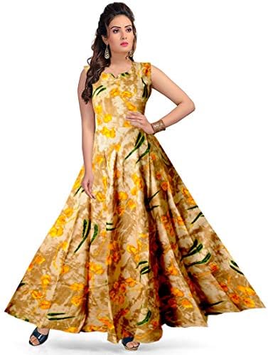 jwf Women's Rayon Dress (Multi Color, Free Size)
