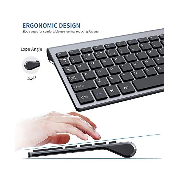 FENIFOX-Wireless-Keyboard-Mouse24G-USB-Slim-QWERTY-UK-Compact-Quiet-ErgonomicFor-Computer-PC-Laptop-TV-TabletSilver-White-Black-Grey FENIFOX Wireless Keyboard & Mouse,2.4G USB Slim QWERTY UK Compact Quiet Ergonomic,For Computer PC Laptop TV Tablet…