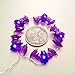 Impress Life Halloween Party String Lights, Purple Blood Mini Haunted Bat Silver Flexible Wire 10 ft 40 LED with Remote for Indoor Covered Outdoor All Saints' Eve Parties, Mantle Fireplace Decorations