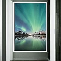 Framed Canvas Wall Art Night View Landscape Canvas Prints Home Artwork Decoration for Living Room,Bedroom - 16x24 inches