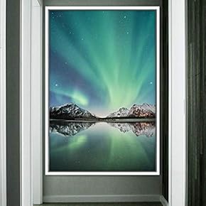 signwin Framed Canvas Wall Art Night View Landscape...