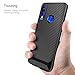 TUTUWEN Phone Case for Xiaomi Redmi Note 7, Carbon Fiber TPU Cover, Full Protective Slim Phone Shell Bumper Case [Anti-Fingerprint, Texture Design], Bonus with 2 Pcs Screen Protectors -Black