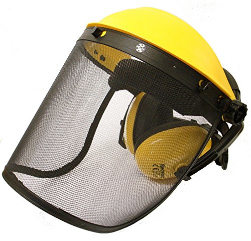 Rocwood Face Guard Visor with Ear Defenders Screen=Mesh