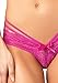 Leg Avenue Women's Strappy Lace Halter Bra and Peek-A-Boo Brazilian Panty Set, Neon Pink, Medium/Large