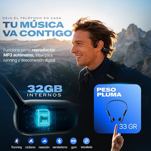 VENDURANCE Bone Transmission Headphones 3 Modes: MUSIC/PHONE/SWIMMING, MP3 Headphones Built-in, Bone Headset, Bone Helmets, Bone Conduction Helmets, Water MP3 for Swimming