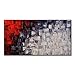 Seekland Large Hand Painted Red and White Abstract Acrylic Canvas Wall Art Modern Artwork Contemporary Painting for Living Room Stretched Ready to Hang (Framed 60