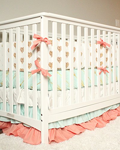 heart crib bedding set