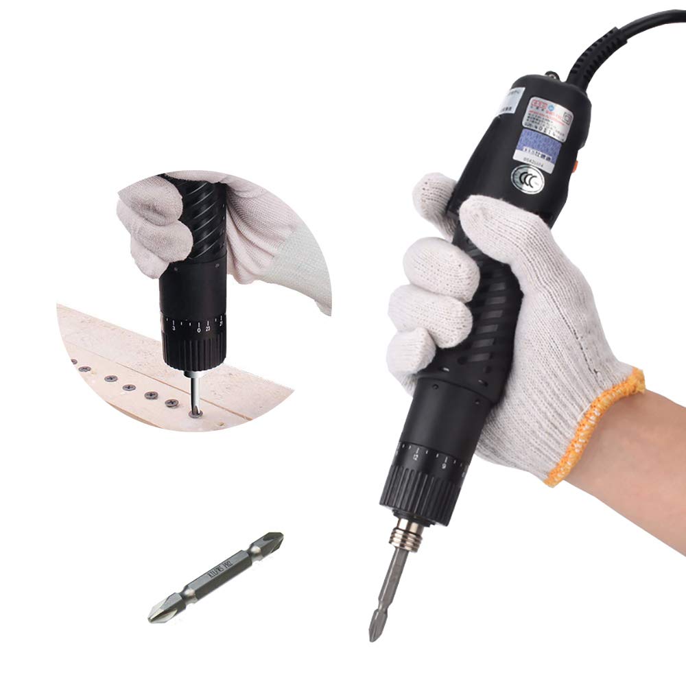 MXBAOHENG Portable Electric Screwdriver Sets Adjustable Torque Screw Gun Power Screwdriver BSD-102 Applicable Batch Head 6.35mm