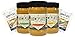 HomePlate Peanut Butter, Variety Pack, Crunchy, Creamy, & Honey Flavored, All Natural, No Stir, Non-GMO, 16 oz. Jar, Pack of 6