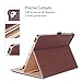 ProCase for iPad Pro 9.7 Case 2016 (Old Model), PU Leather Stand Folio Cover for iPad Pro 9.7 Inch (A1673/A1674/A1675) with 3 Viewing Angles & Pencil Holder & Document Card Pocket -Brown