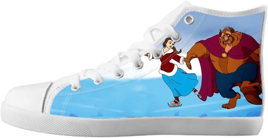 Renben Custom Beauty and The Beast Girl's Kids Canvas Shoes Footwear