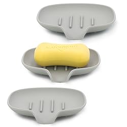 3 Pack Soap Bar Holder, AIMAIAIMAI Self Draining