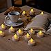ELECAND Premium Flameless Tea Lights-Long Lasting Battery Operated LED Tealights for Wedding Ceremonies or Parties-Realistic Flickering Effect Led Tealight Candles are The Perfect Gift Idea(12 Pack)
