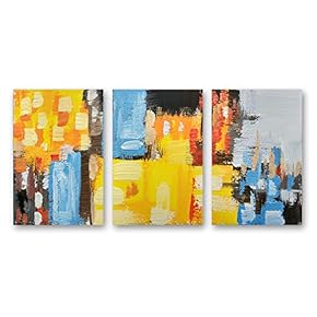 3 Panel Abstract Pictures Home Wall for Bedroom...