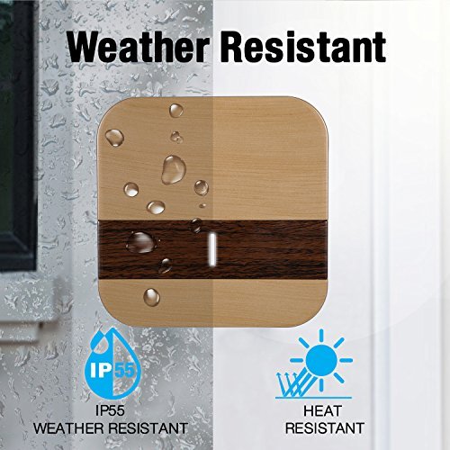 Wireless Doorbell, Doorbell Kit Included Battery, Plug in Cordless Door Chime Kit, Wirless Doorbell Kit Support MP3 Doorbell with 1000-feet Range, 52 Chimes, Waterproof Button, appropriate for Plug in Door Entry Bell, Ring Doorbell, Electri