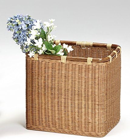 Amazon Co Jp 本格籐製品 バスケット 長方形 L 収納かご 幅33 奥行25 高さ30cm 12 0165 00 ホーム キッチン