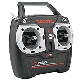 Tactic TTX610, 6-Channel 2.4Ghz SLT RC Radio Tx Transmitter Controller & RX Receiver RC Radio Transmitter, Black