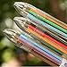 BLUECELL Pack of 6 Pcs 0.7mm Cute Cool Novelty 6 Color Multicolor Ballpoint Pen Office School Supplies Students Children Gift