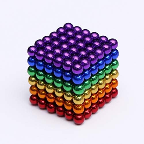 Zan Creative Magnet Block Cube, Sculpture Building Toy For Desktop Leisure Travel, 216pcs-5mm, Five-Layer Plating Does Not Fade, Multiple Colors