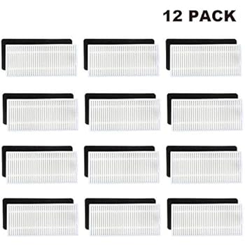 Aunifun Replacement Filter for Eufy 11,Eufy 11c Robotic Vacuum Cleaner and Ecovacs DEEBOT N79 Filter (12 Pcs of Filters & 12 Pcs of Sponges