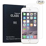 Screen Protector for APPLE IPHONE 6/ 6s/ 7,Tempered Glass Anti-explosion,Drop Resistance Anti Fingerprint HD 4.7'' Transparent(2 PACK)