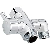 Brass Shower Arm Diverter Valve for Handheld Shower Head and Fixed Spray Head G1/2 3 Way Universal Bathroom System Component 