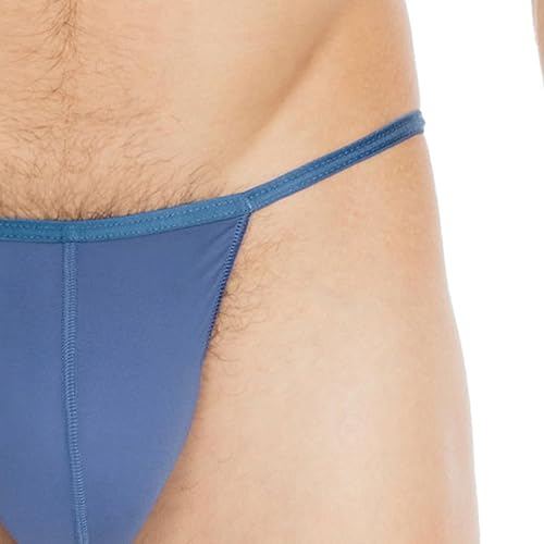 Perizoma Uomo Hom Herren - G-String Turchese In Microfibra, Vestibilit&agrave; Invisibile