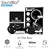SoundBot SB360 LITE Bluetooth Wireless 4.0 Car Kit Hands-Free Wireless Talking & Music Streaming Dongle w/Magnetic Mounts + Built-in 3.5mm Aux Cable
