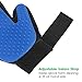 Pet Grooming Glove - Massage Magic Hair Remover - Perfect for Dogs and Cats with Long and Short Fur Single Hand