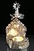 Nativity Christmas Spinning Candle - Laser Cut Silver Plated Holy Family Tea Light Candle Holder - Scandinavian Design Measures 6