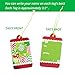 Christmas Gift Tags 60 Count with Untied String (15 Assorted Glitter, Foil, Printed Designs for DIY Xmas Present Wrap and Label Package Name Card)