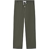 U2SKIIN Mens 100% Cotton Lightweight Pajama Pants Sleep Pj Bottoms Comfy Lounge Pants with Pockets and Button Fly