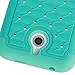 HTC Desire 510 Case, Style4U HTC Desire 510 Studded Rhinestone Crystal Bling Hybrid Armor Case Cover with 1 HD Screen Protector and 1 Stylus [Teal / Mint Green]