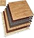 Sorbus 48Sq. Ft. Wood Grain Floor Tiles Foam Mat EVA Interlocking Mats Tile 3/8-Inch Thick Flooring Wood Puzzle Exercise Mats w/Borders - Home Playroom Basement, Apartment, Trade Show, Baby, Dance