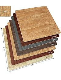 Sorbus grano de madera alfombra de piso 3 8-inch de grosor de espuma enclavamiento baldosas de piso con bordes   para oficina en casa sala de juegos sótano Trade Show 4 colores a elegir de grano de madera