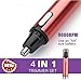 Nose Hair Trimmer,4 in 1 Upscale Red Lady Shaver Bikini Trimmer Facial Ear Beard,Sideburn Eyebrow Grooming More Durable and Powerful Than USB Charged For Men&Women