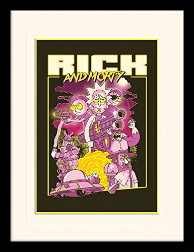 Cartoon Network Rick and Morty (80s Action Movie) 30 x 40cm Memorabilia