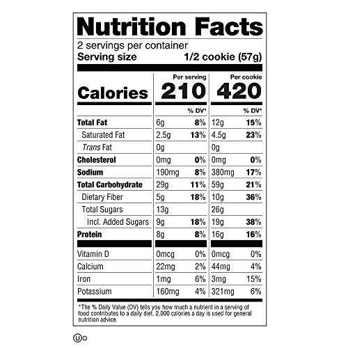 Lenny & Larry's The Complete Cookie, Oatmeal Raisin, 4 Ounce Cookies - 12 Count, Soft Baked, Vegan and Non GMO Protein Cookies