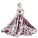 Peregrine Pink Floral Silk Ball Gown for Barbie Doll